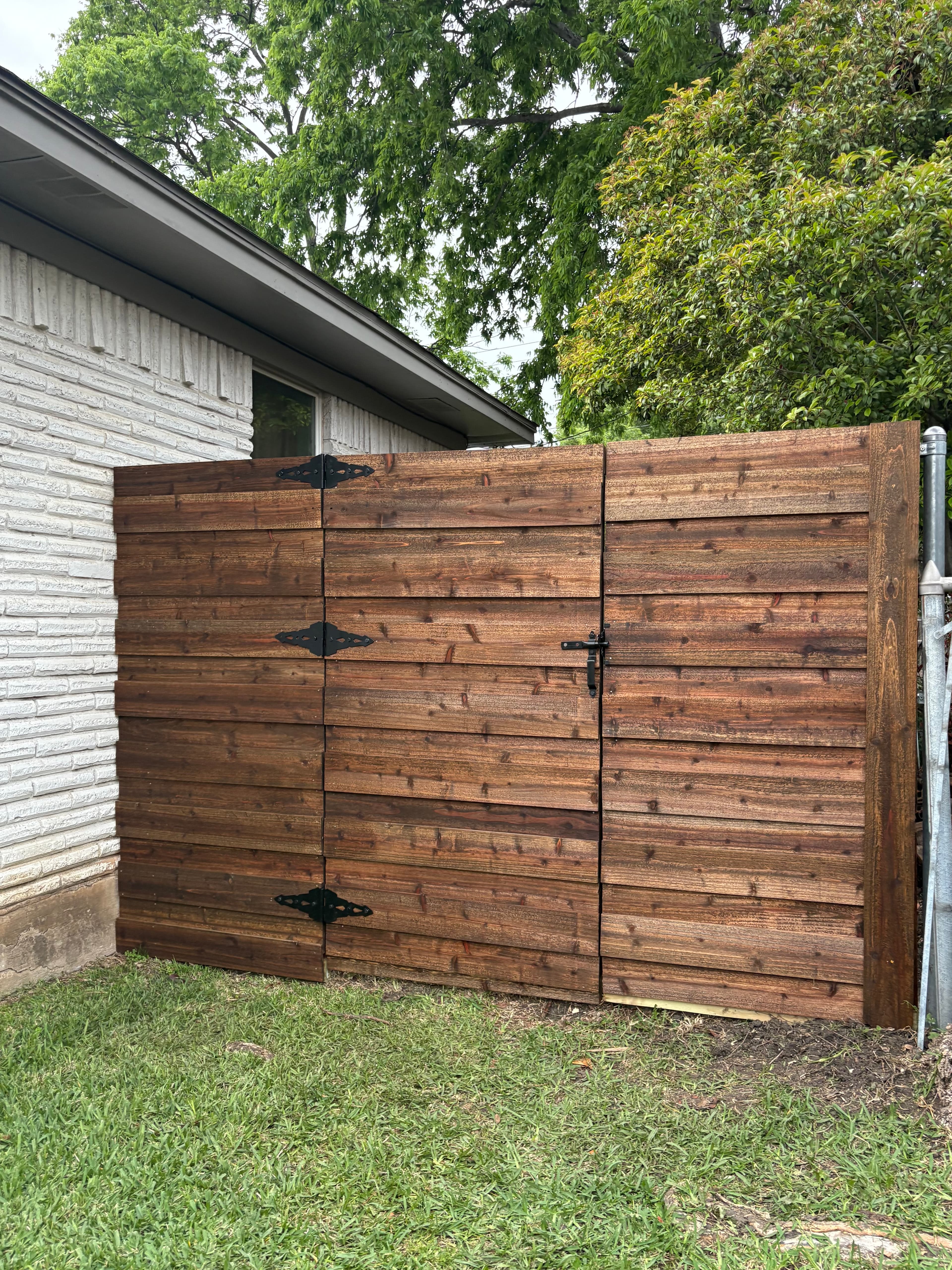 After photo of Richardson exterior gate view.