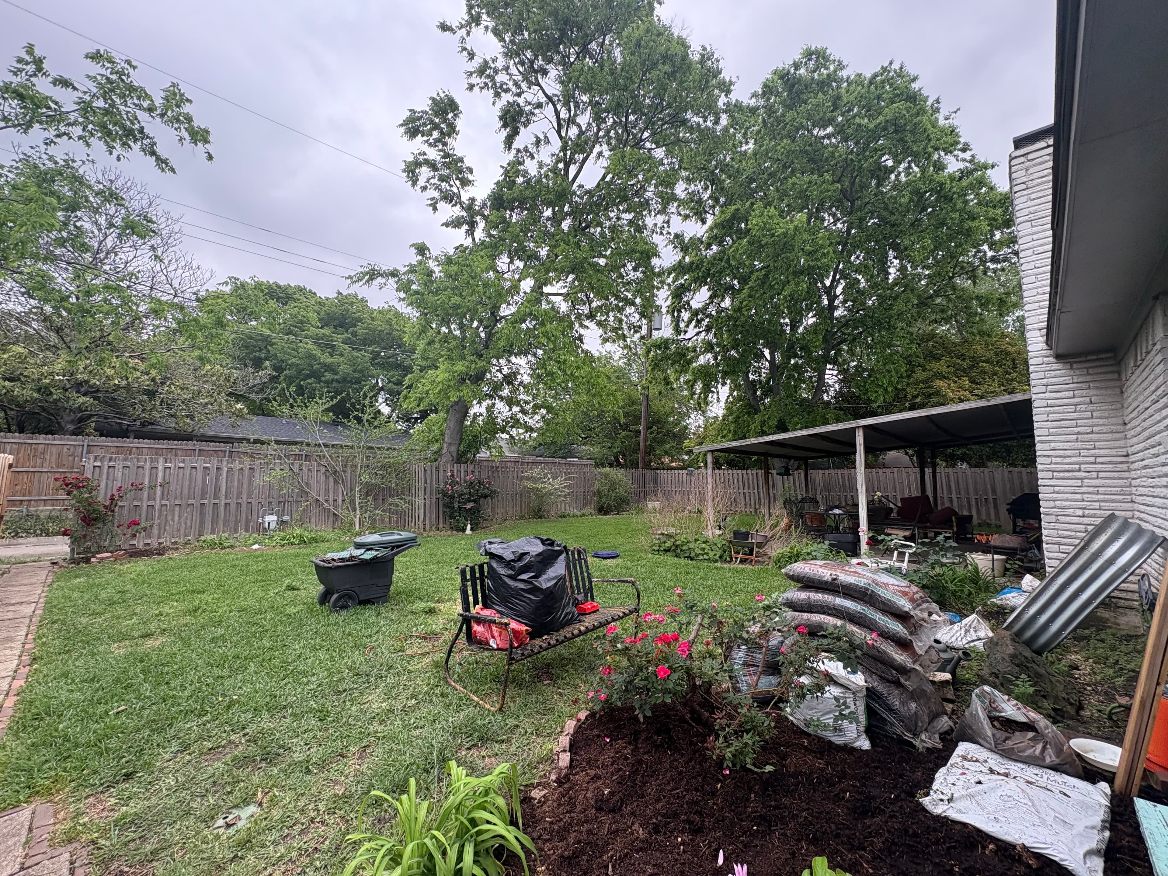 Third before photo of Richardson backyard fence entrance.