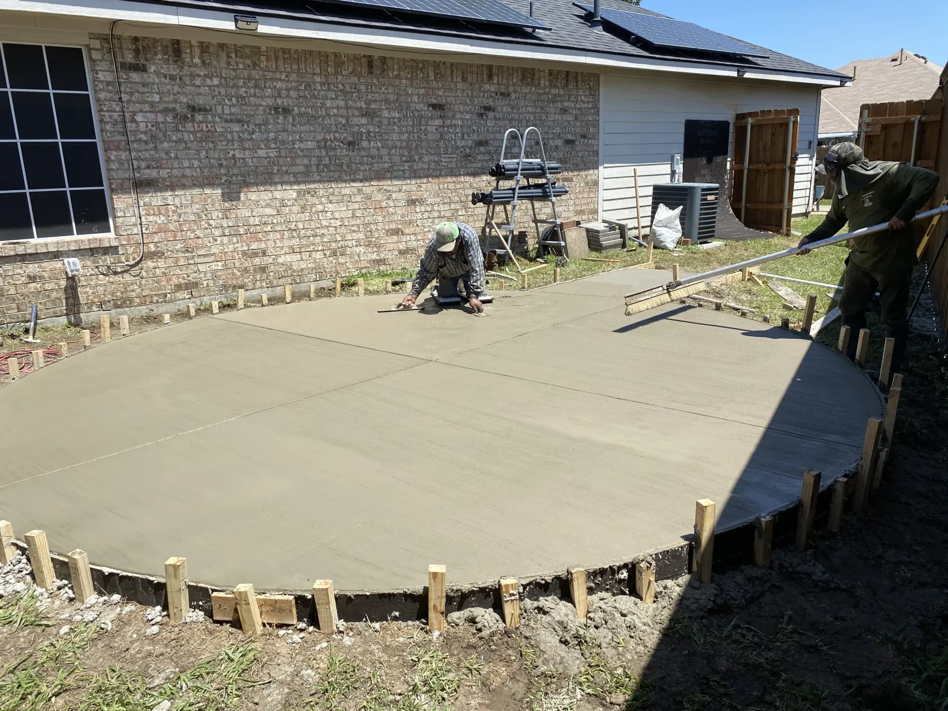 Backyard before patio