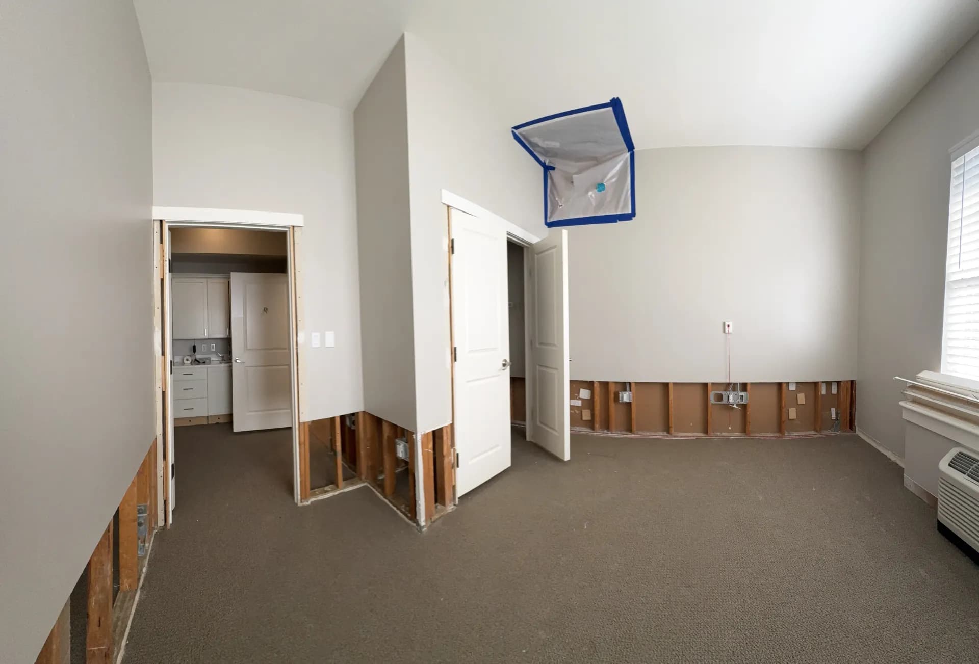 Room during demolition