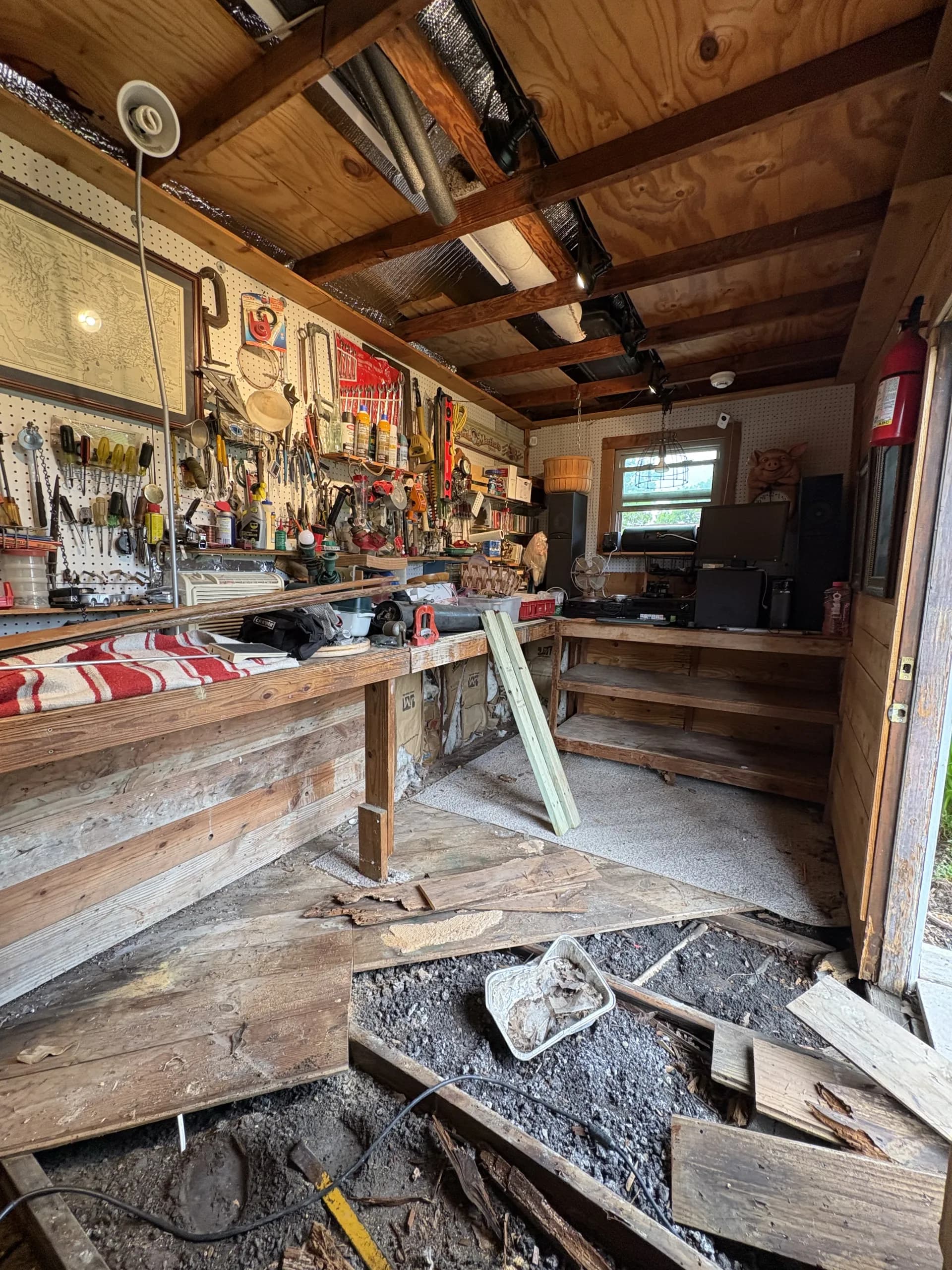 Shed construction - phase 2