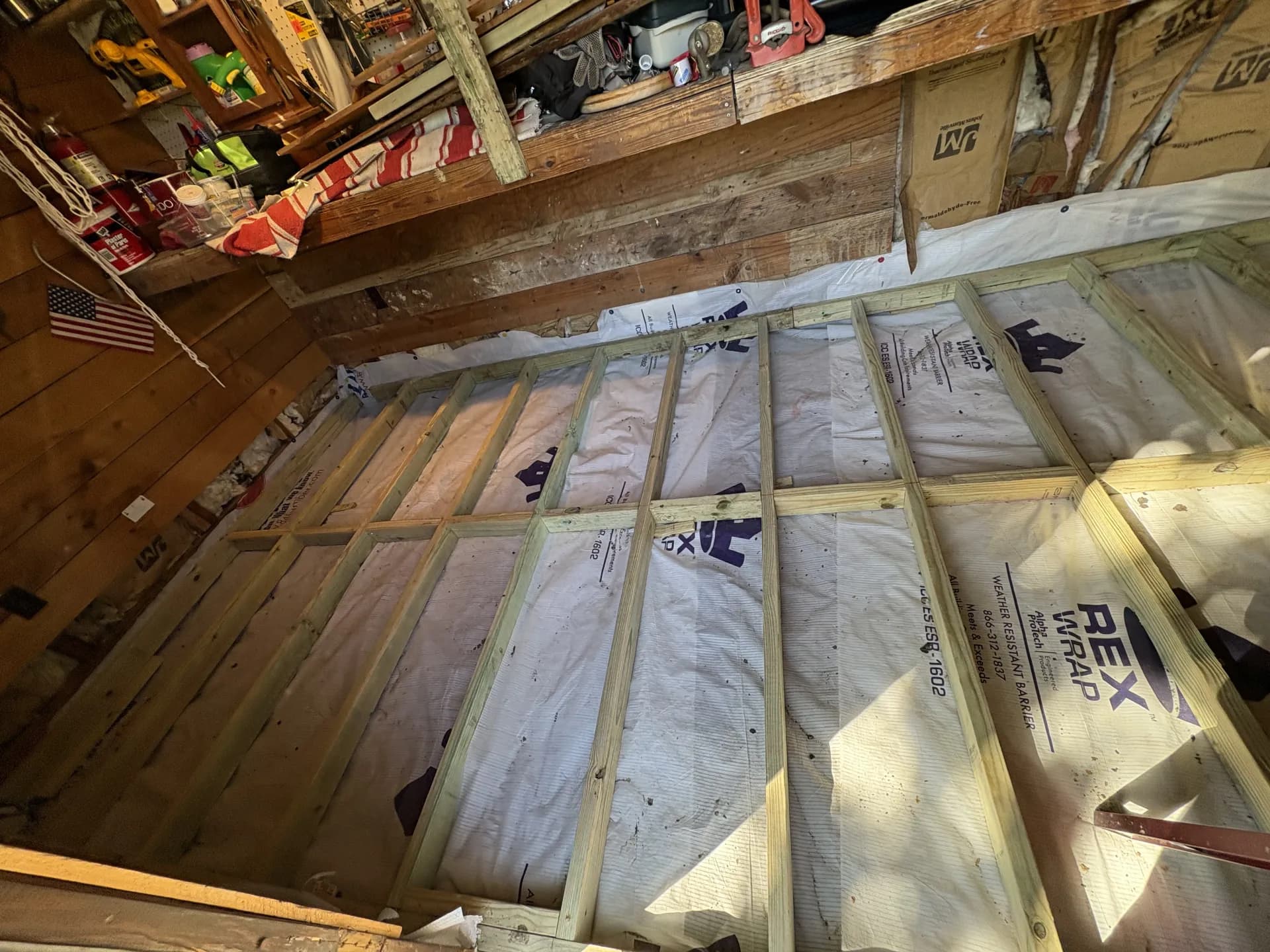 Shed construction - phase 3