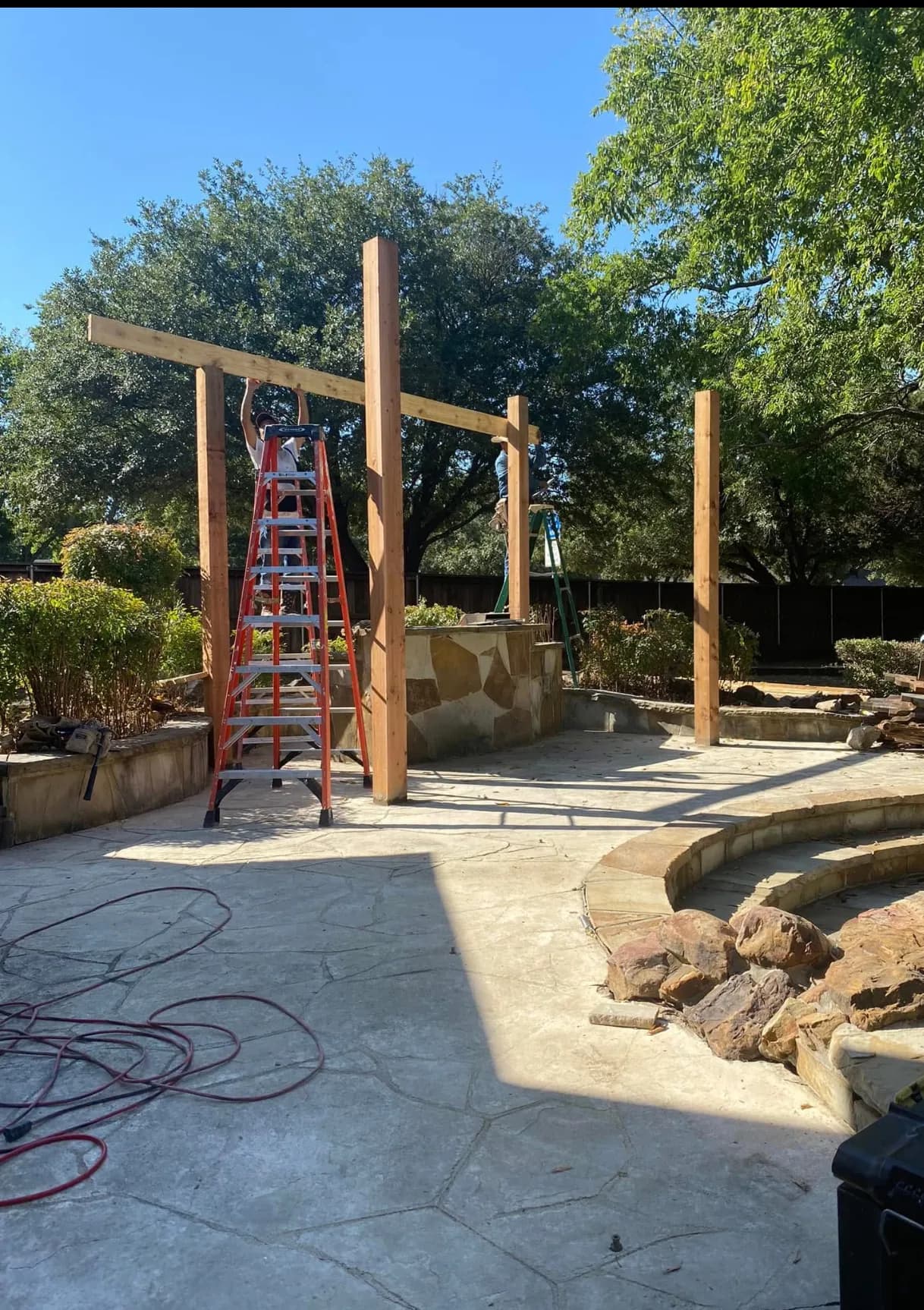 Area before trellis - view 1